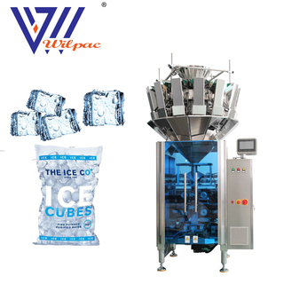 Cubos de hielo Máquina de empaquetado de pesaje Multiading