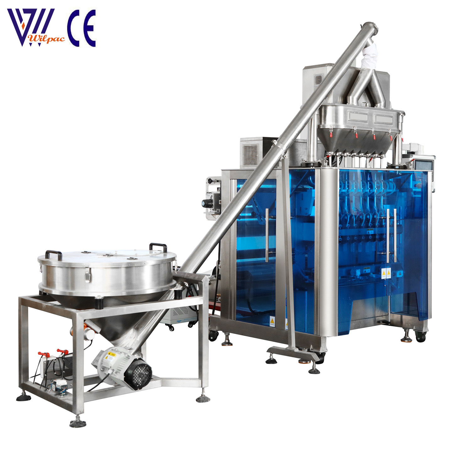 Máquina de envasado de alimentos automática multifuncional vertical de barra de polvo de café de harina de trigo de varias líneas